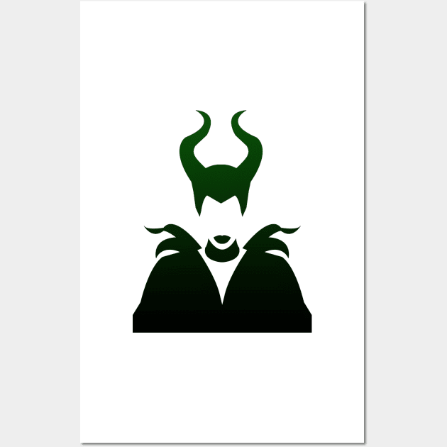 Maleficent Ombre / Green and Black Wall Art by ijsw